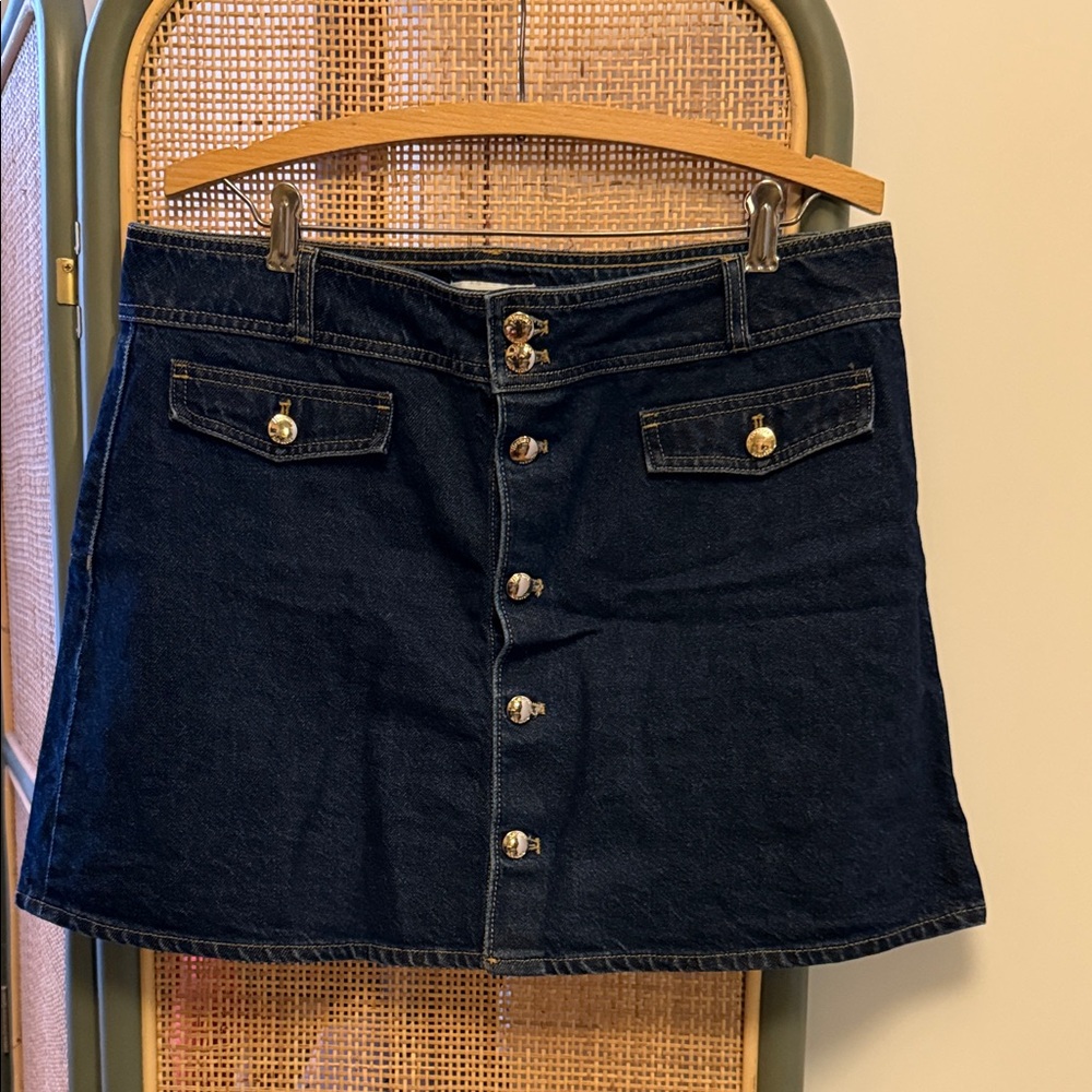 H&M Dark Blue Denim Mini Skirt - Picture 6 of 7